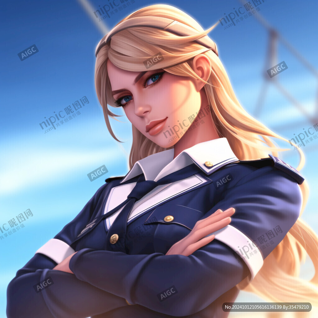 卡通動漫制服女孩