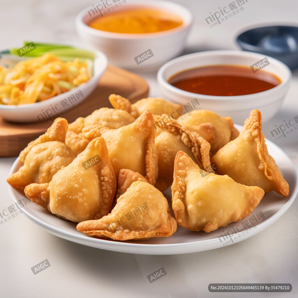油炸餃子圖片