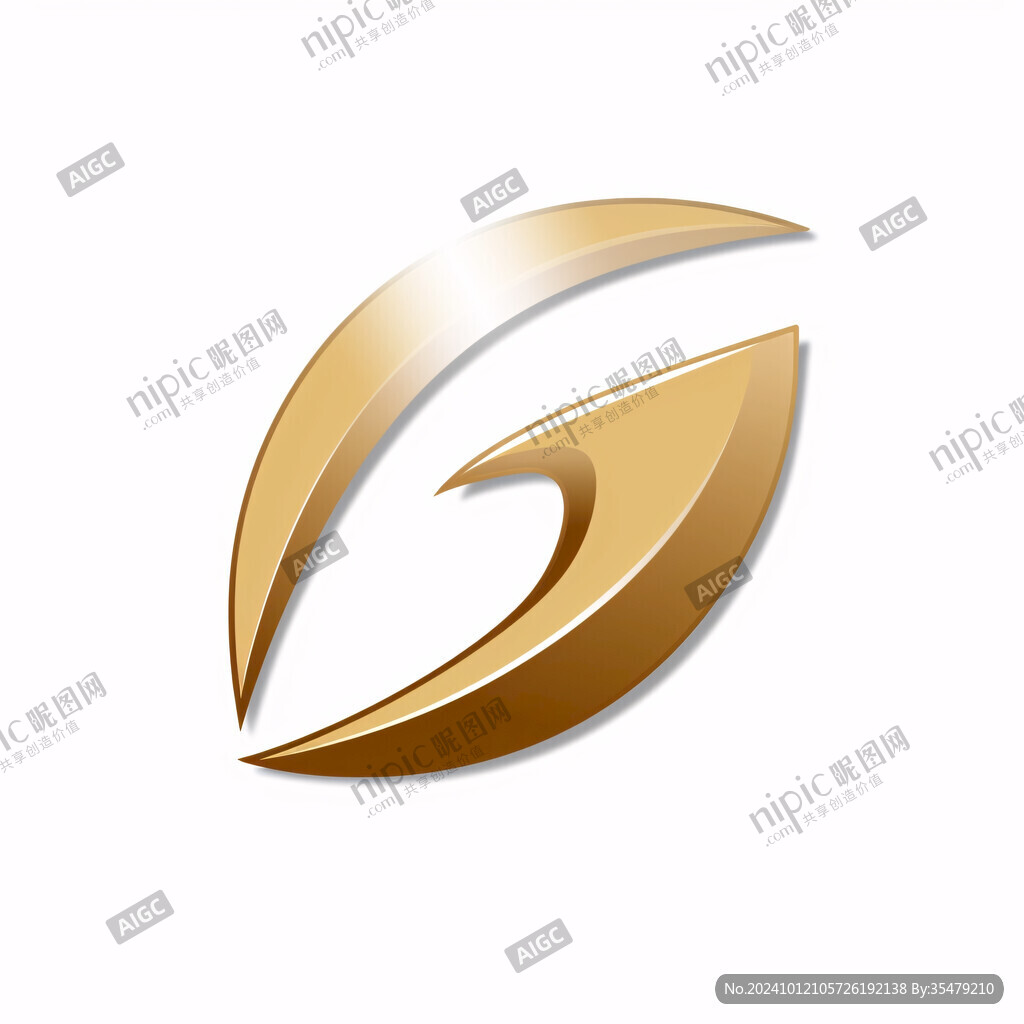 金器金色葉子logo