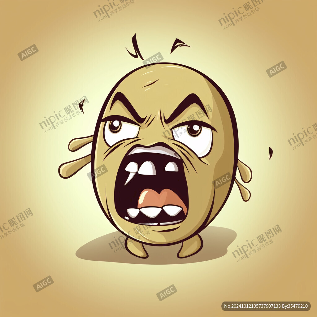 憤怒的表情畫(huà)