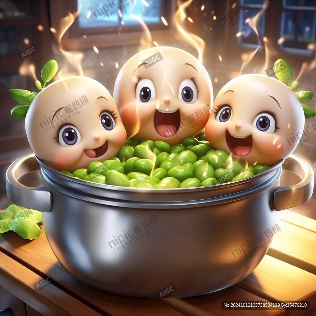 碗豆插畫