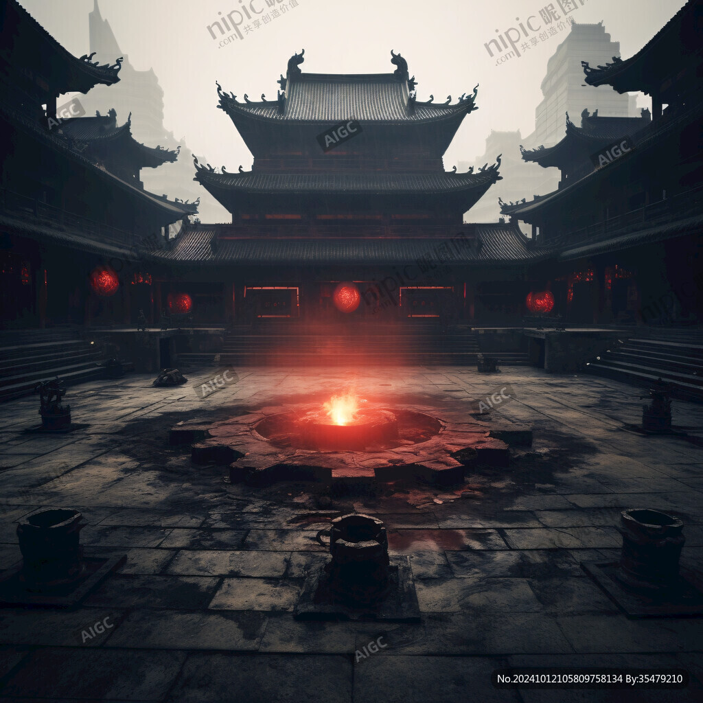 宏大寺廟場(chǎng)景