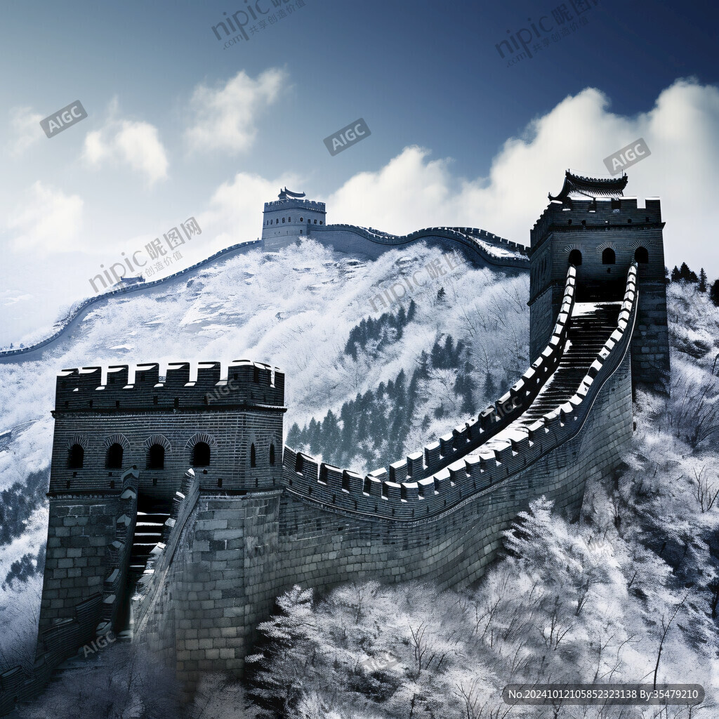 長(zhǎng)城雪景圖