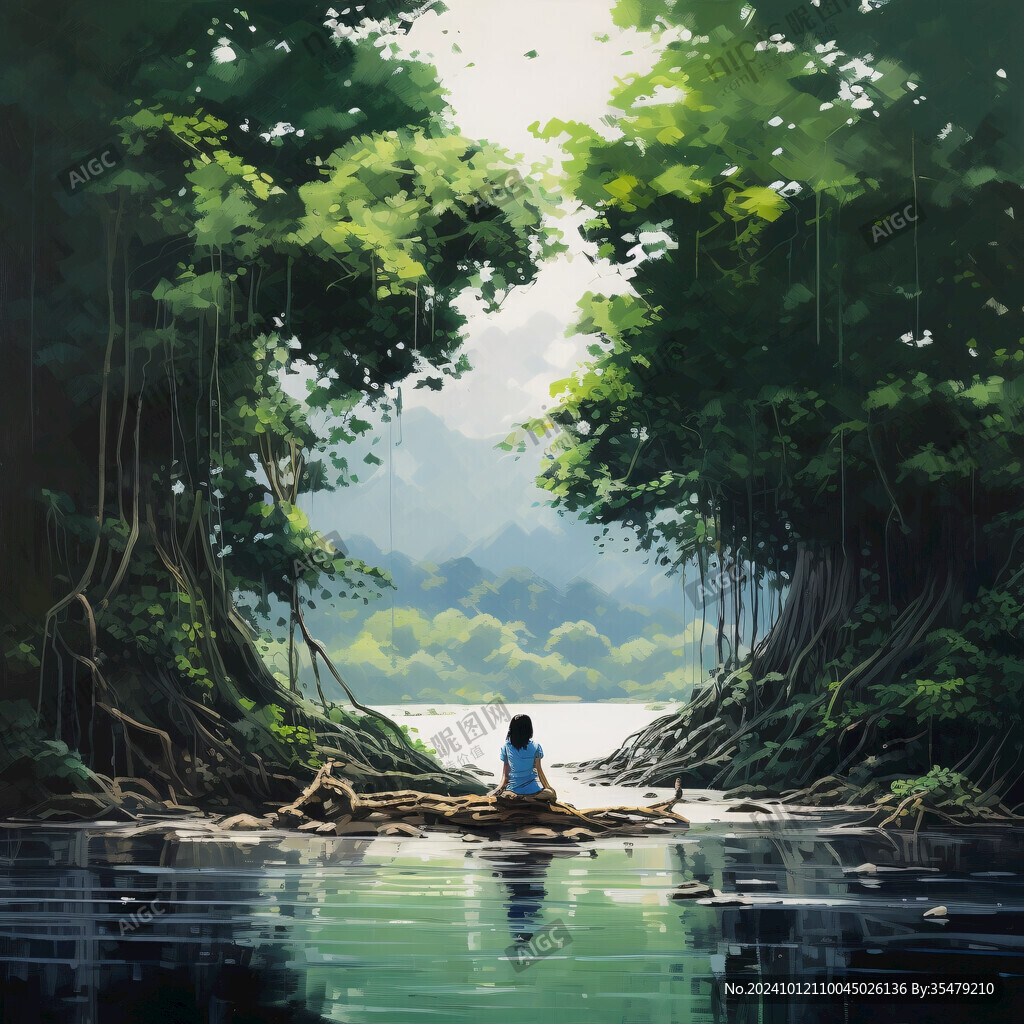 插畫風景畫
