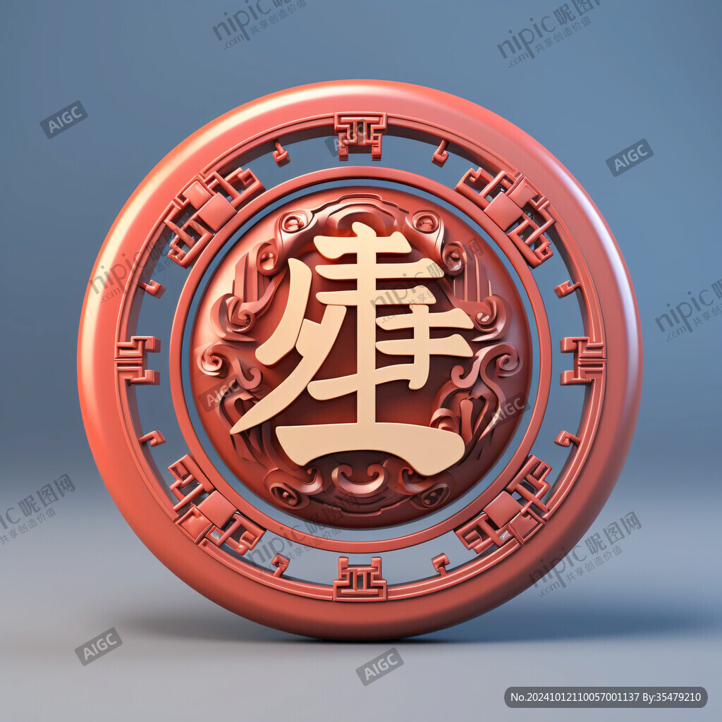 慎字百家姓立體字雕刻