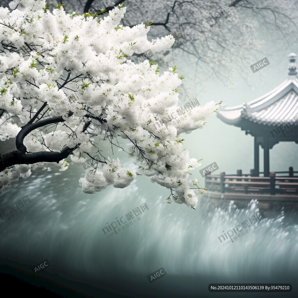 水邊一樹花