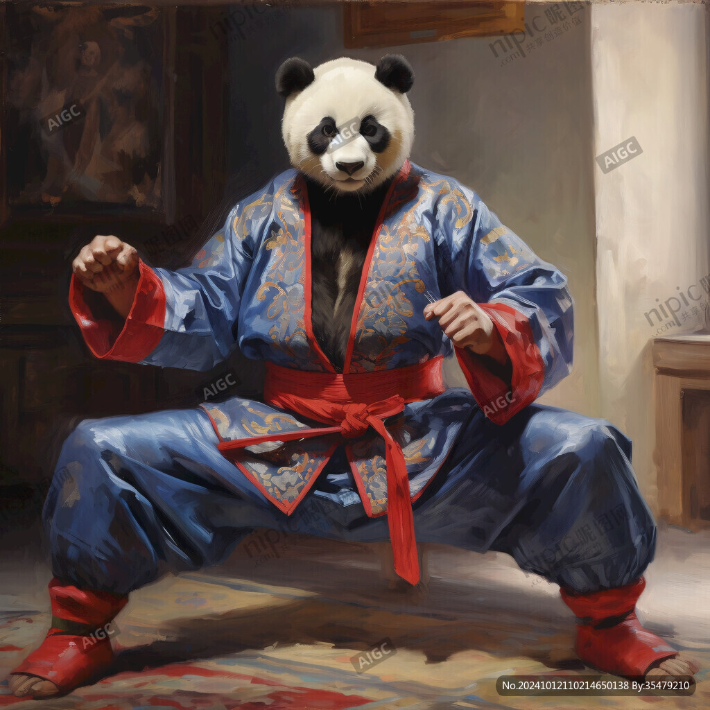 國潮武俠熊貓