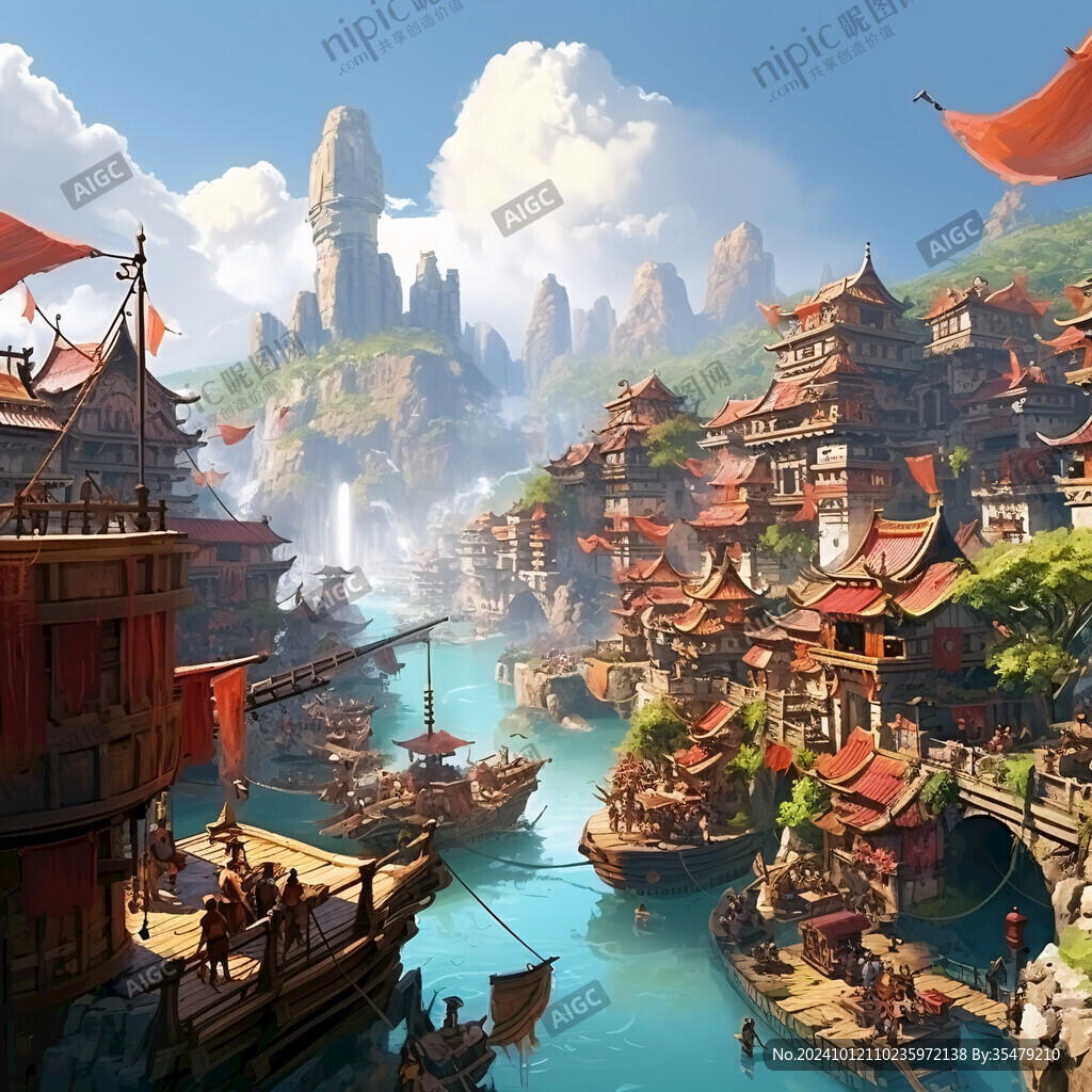古風人物大場景