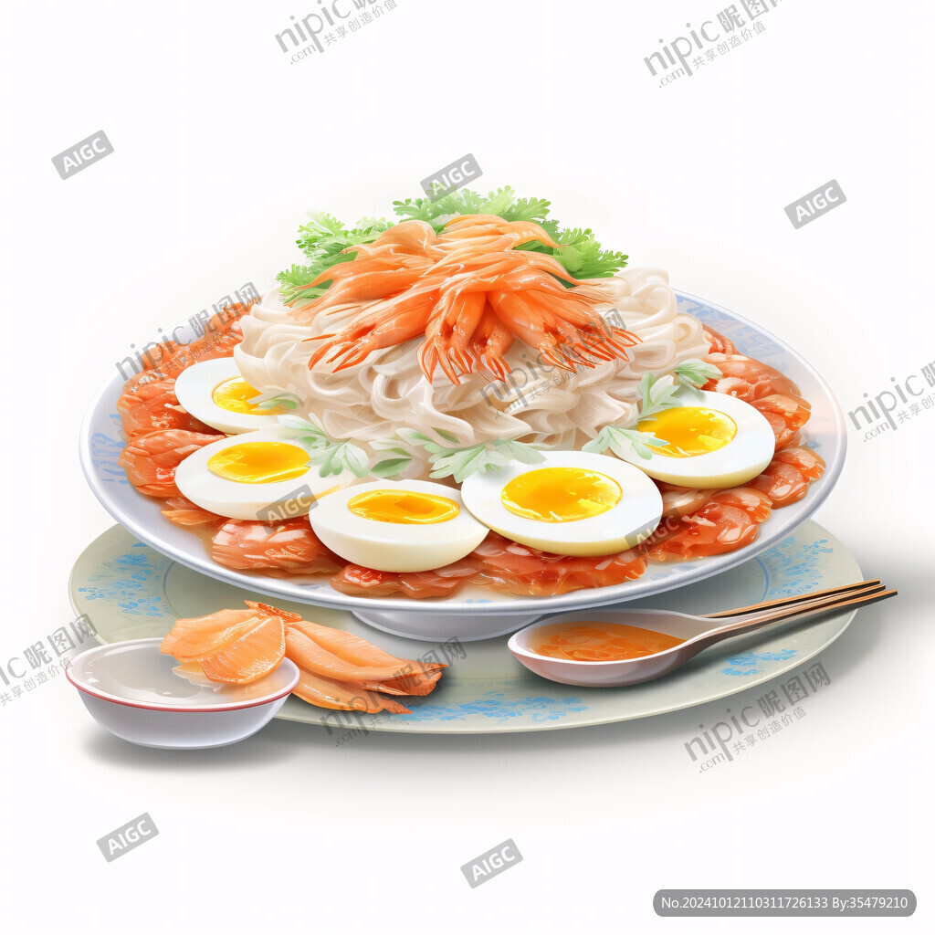 冷面實(shí)物插畫