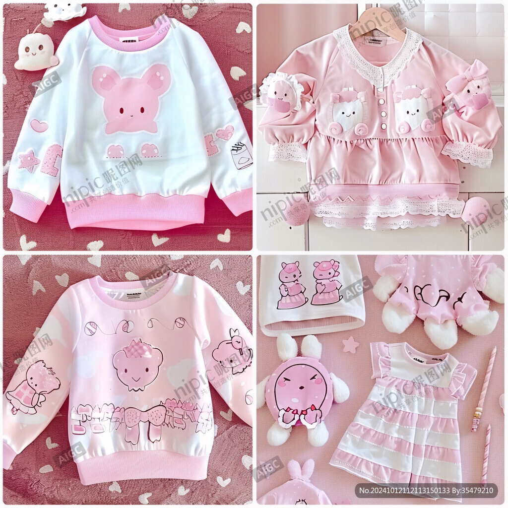 粉色衣服小孩