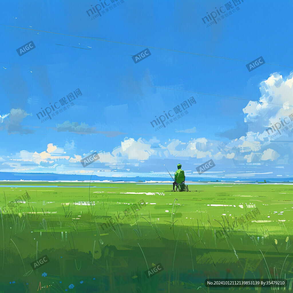 大草原插畫
