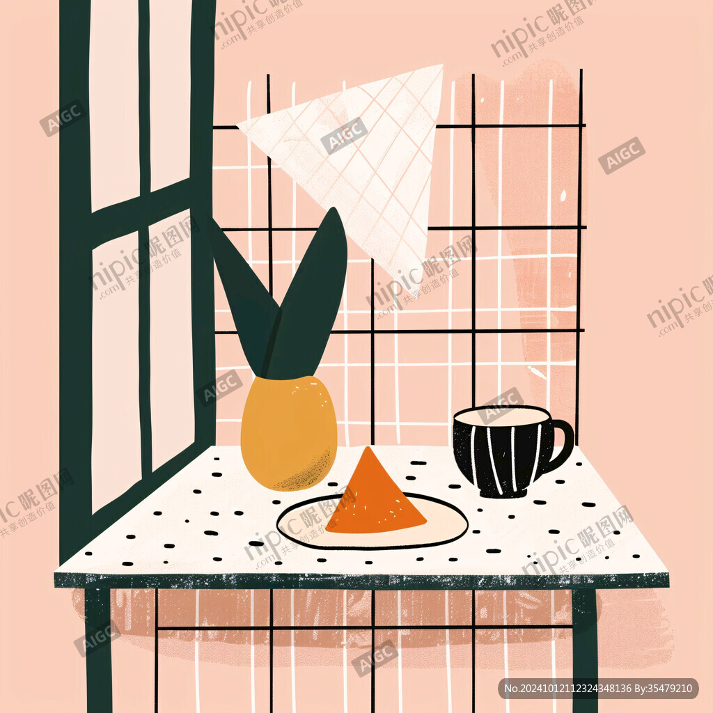 餐墊桌墊桌布插畫