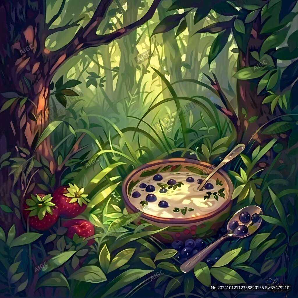 奇幻森林插畫