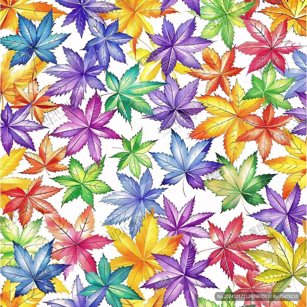 楓葉色彩圖