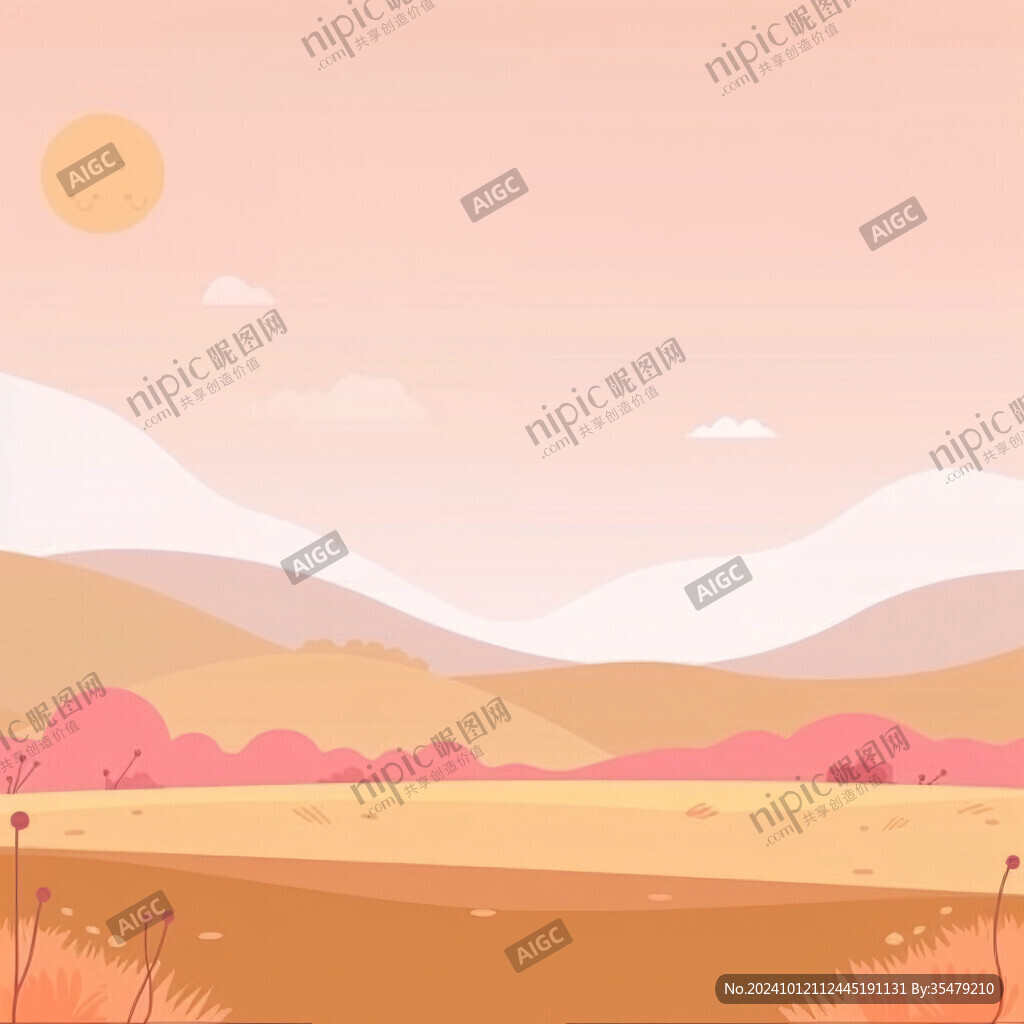 沙漠風景插畫