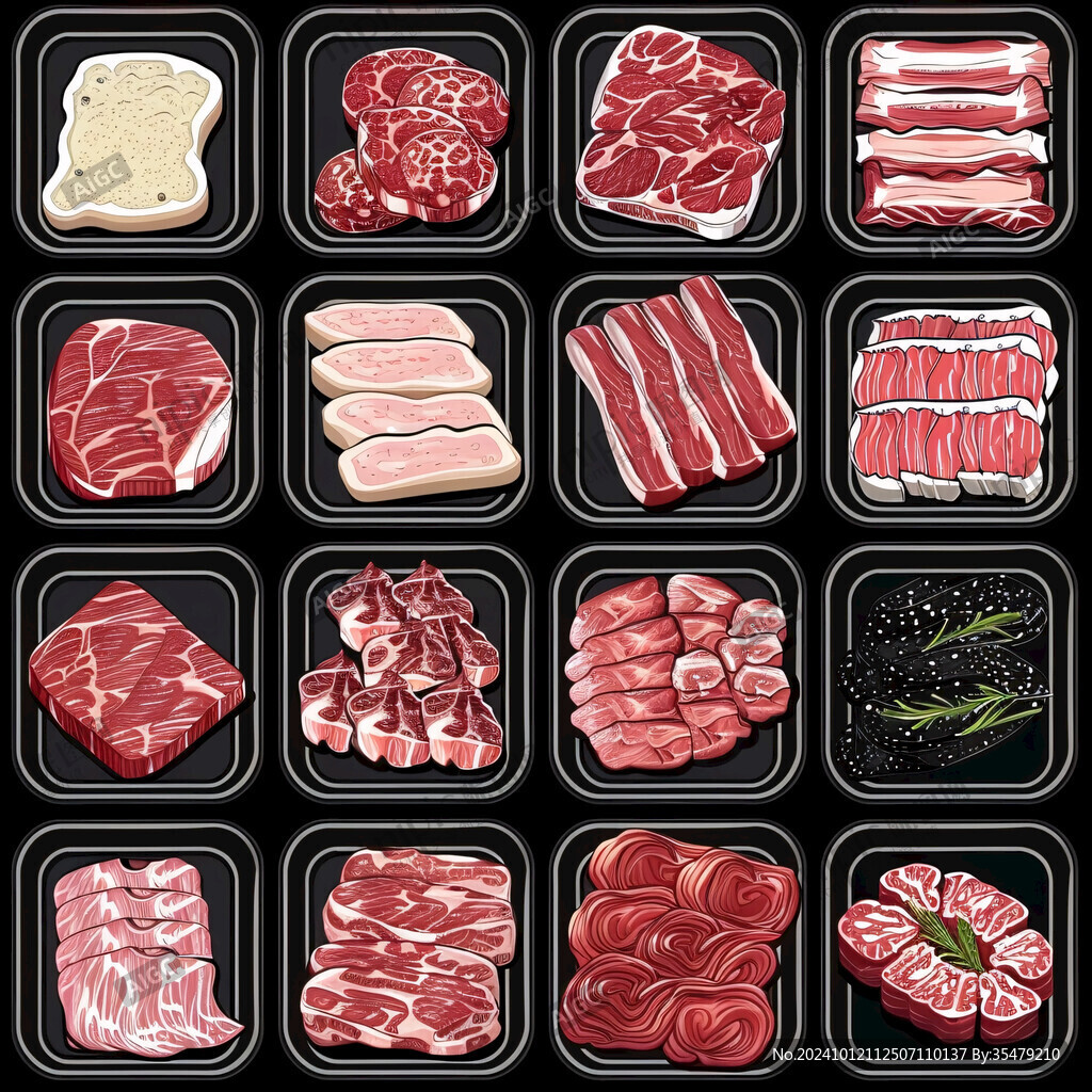 肉類插畫