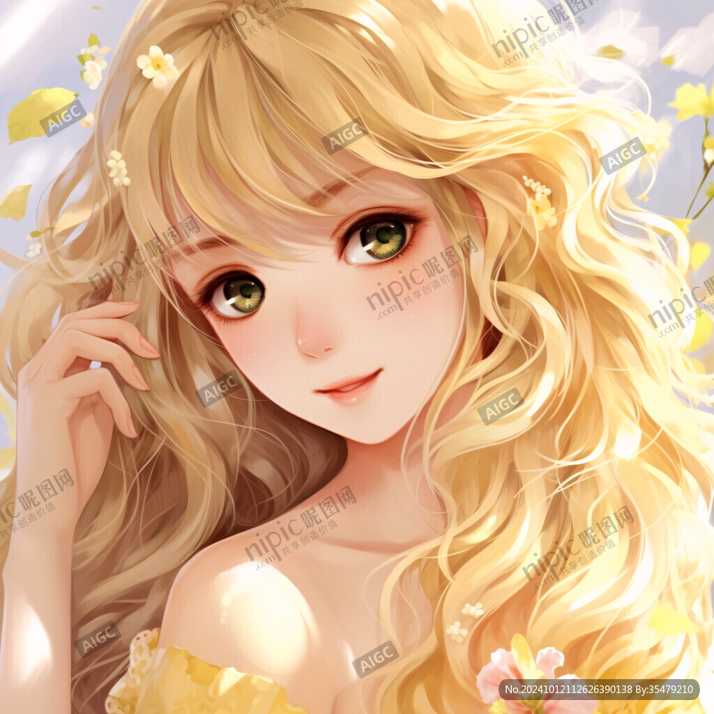 漂亮女孩插畫