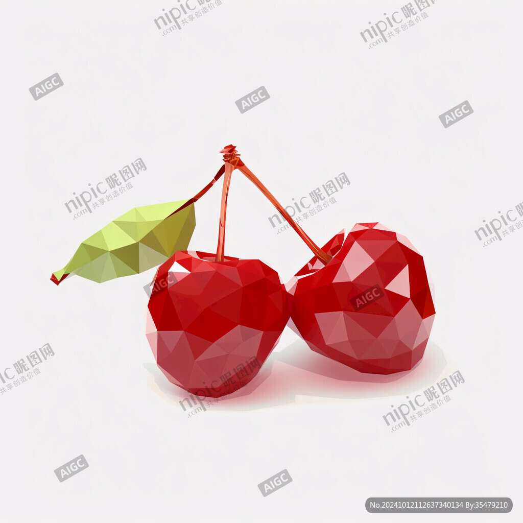 兩顆櫻桃插畫