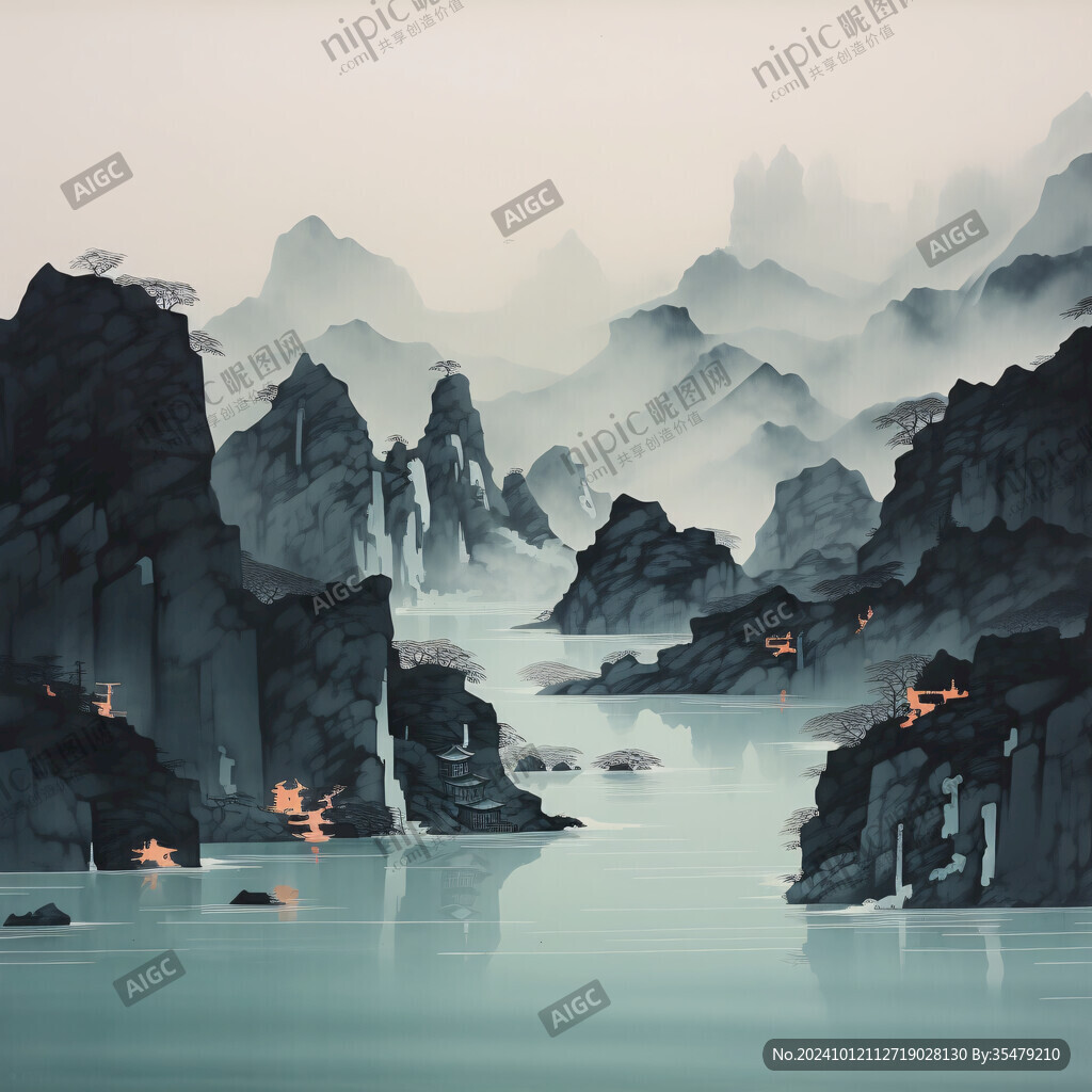 長江流域地區(qū)插畫