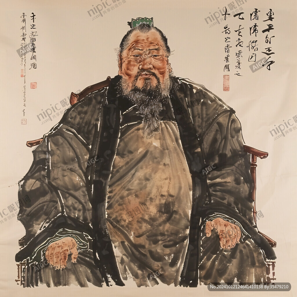 人物國畫人物字畫