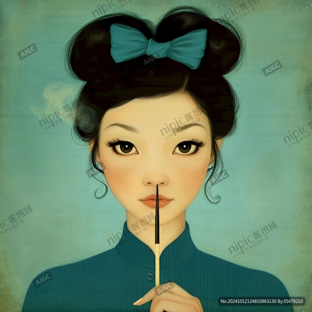 韓國女性失量插畫