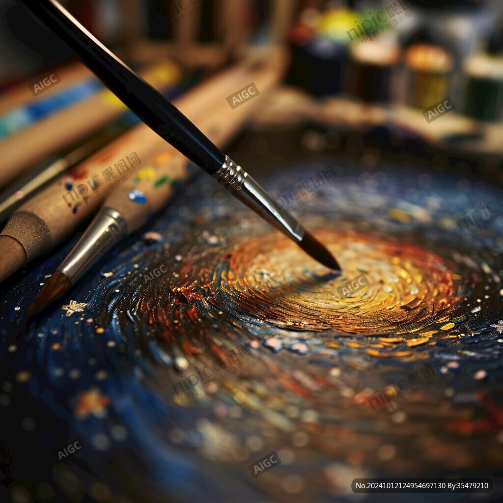 星空地板畫涂鴉手繪