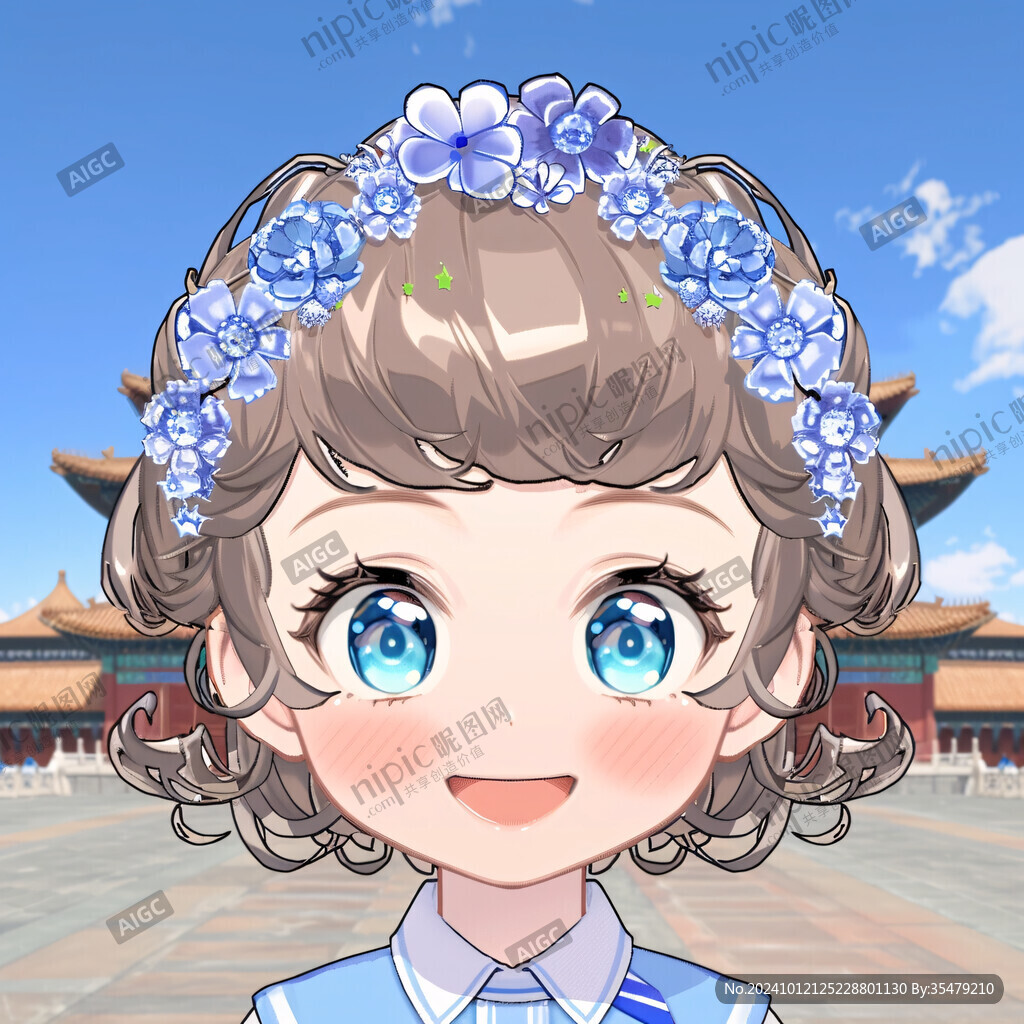 格格頭像插畫