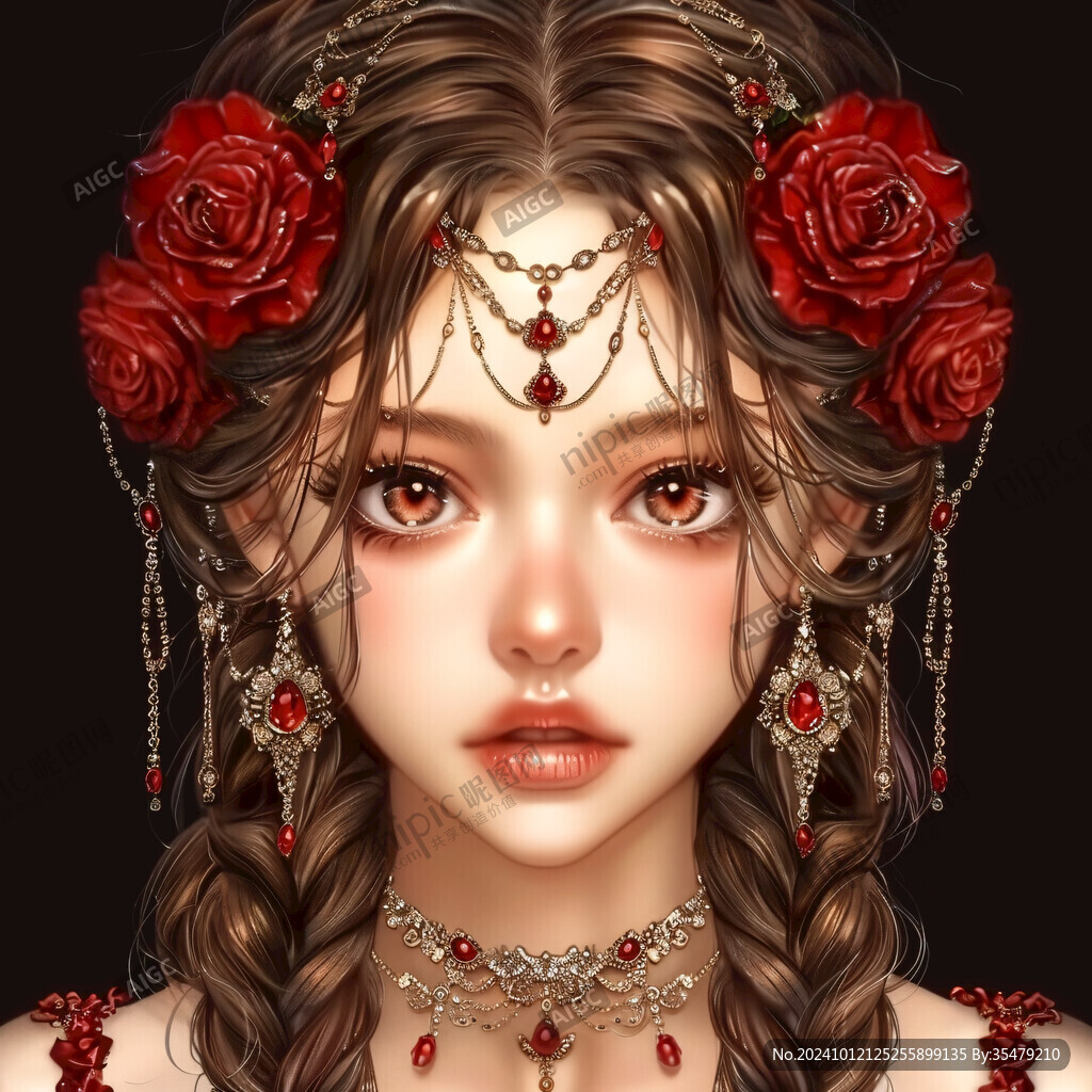 玫瑰花少女