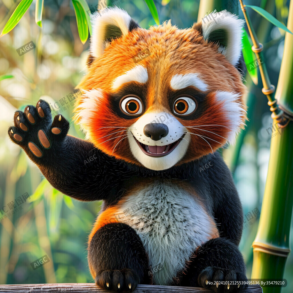 動物小熊貓