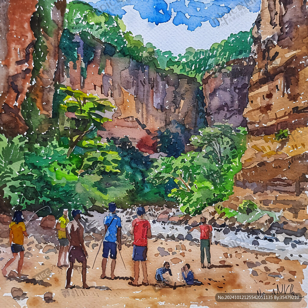 巴西旅游景點巴西水彩