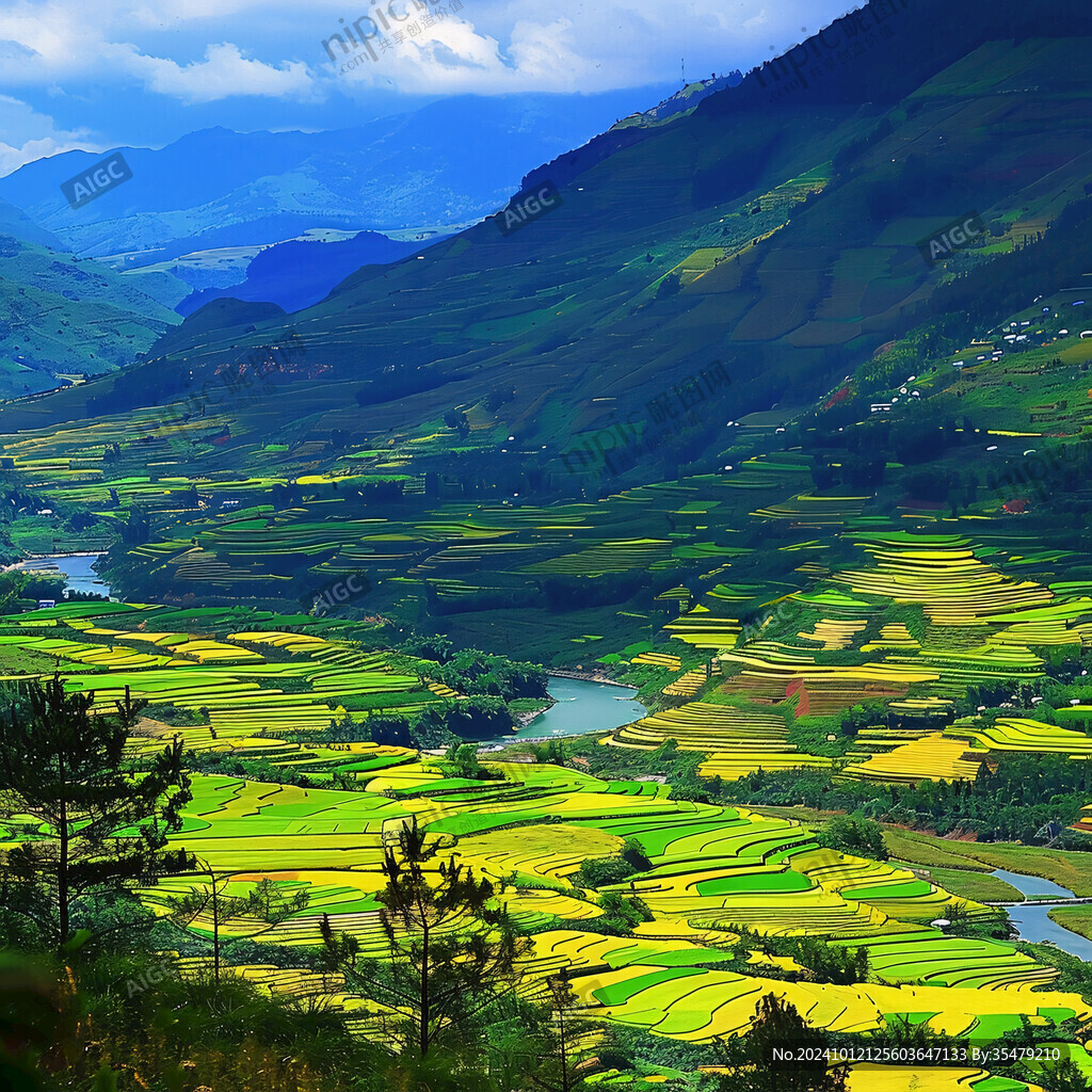 自然風(fēng)景山水田園