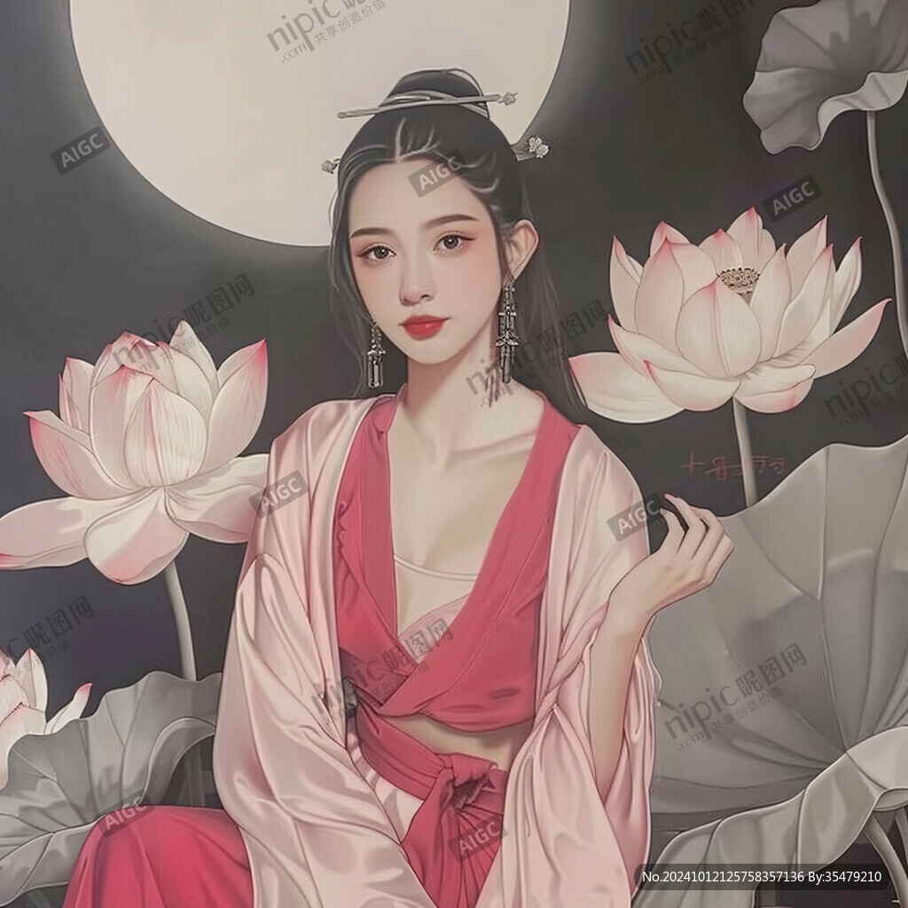 中國風美女插畫