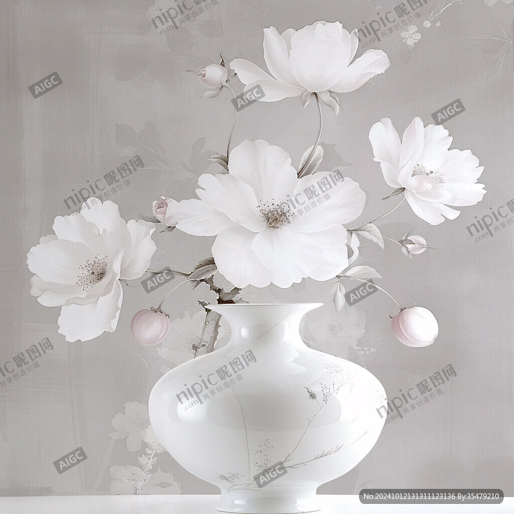 粉色新中式枝條花藝
