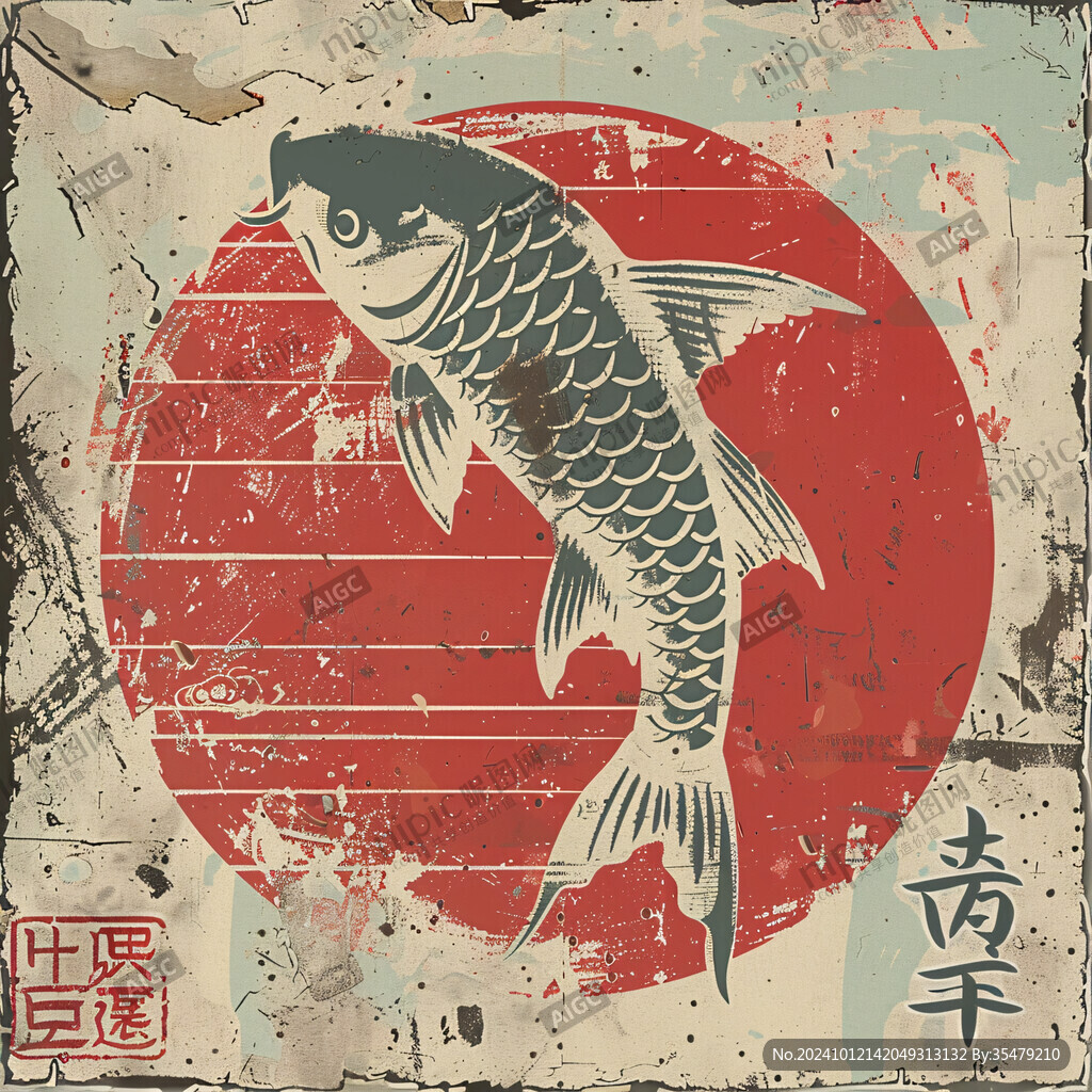 中國風(fēng)鯉魚