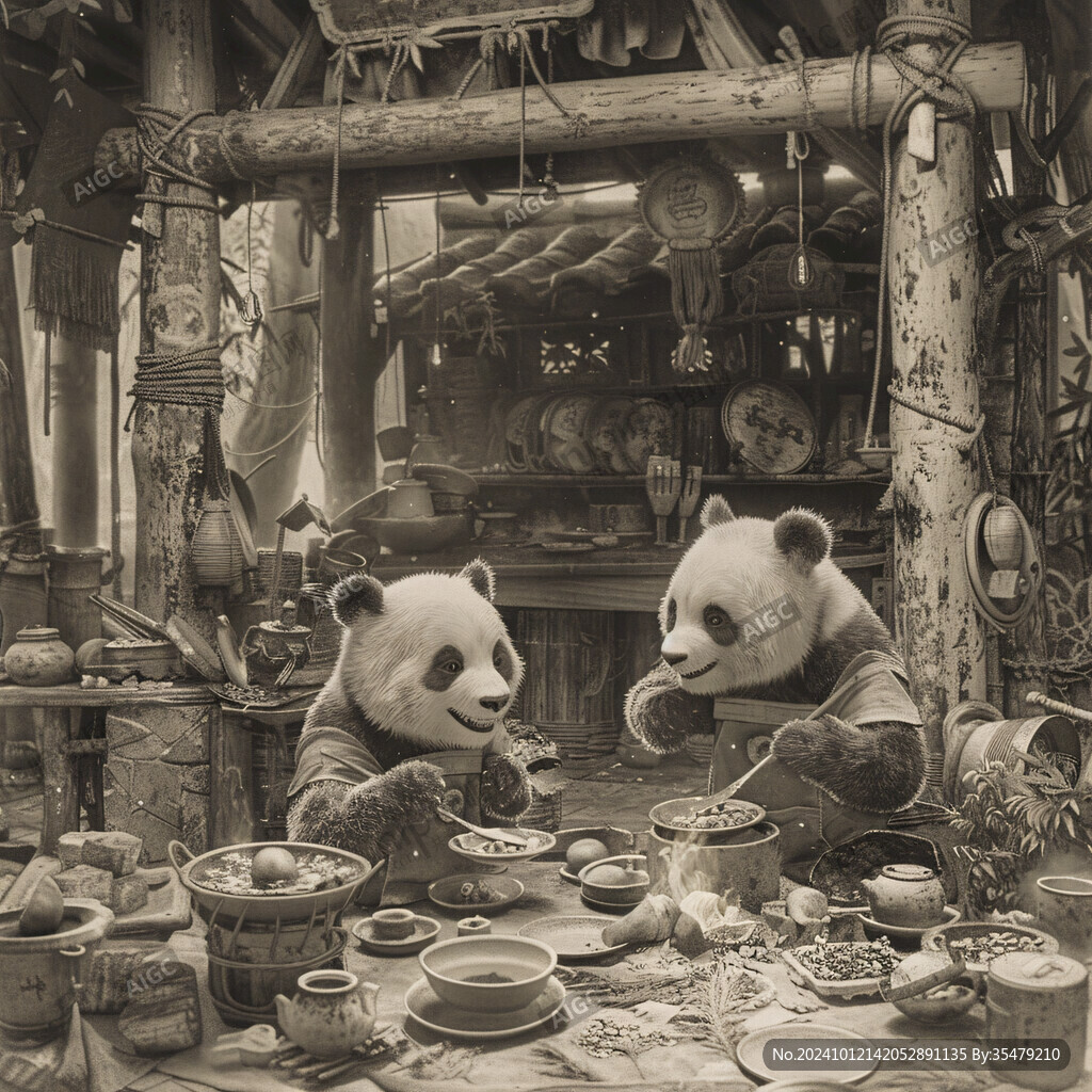 熊貓茶館藝術(shù)設(shè)計