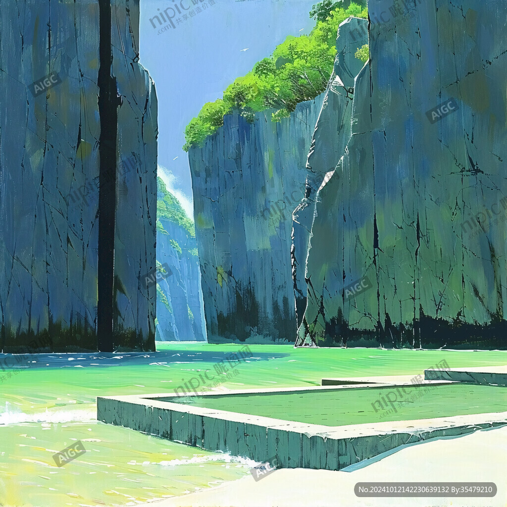 懸崖下的樹