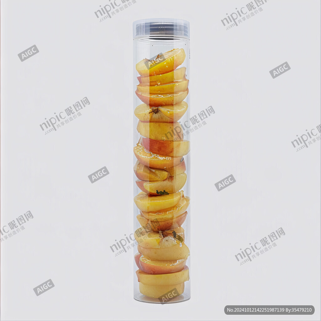 玻璃瓶裝水果擺件