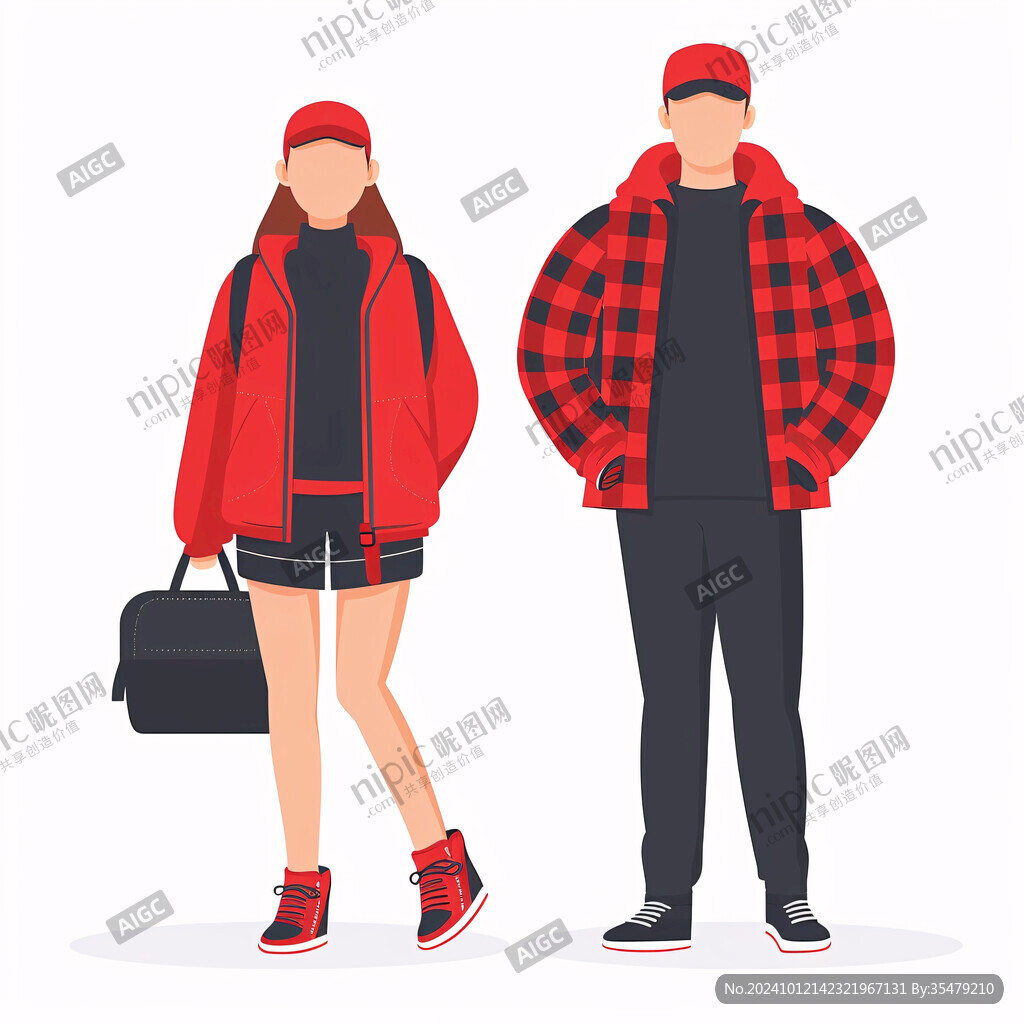 冬季男女潮流服裝