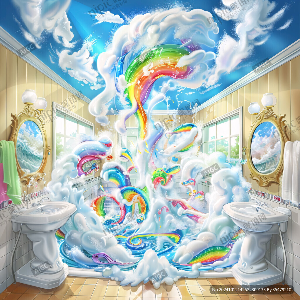 夢想象世界夢幻插畫