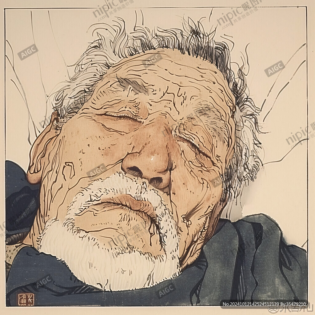 插畫老頭