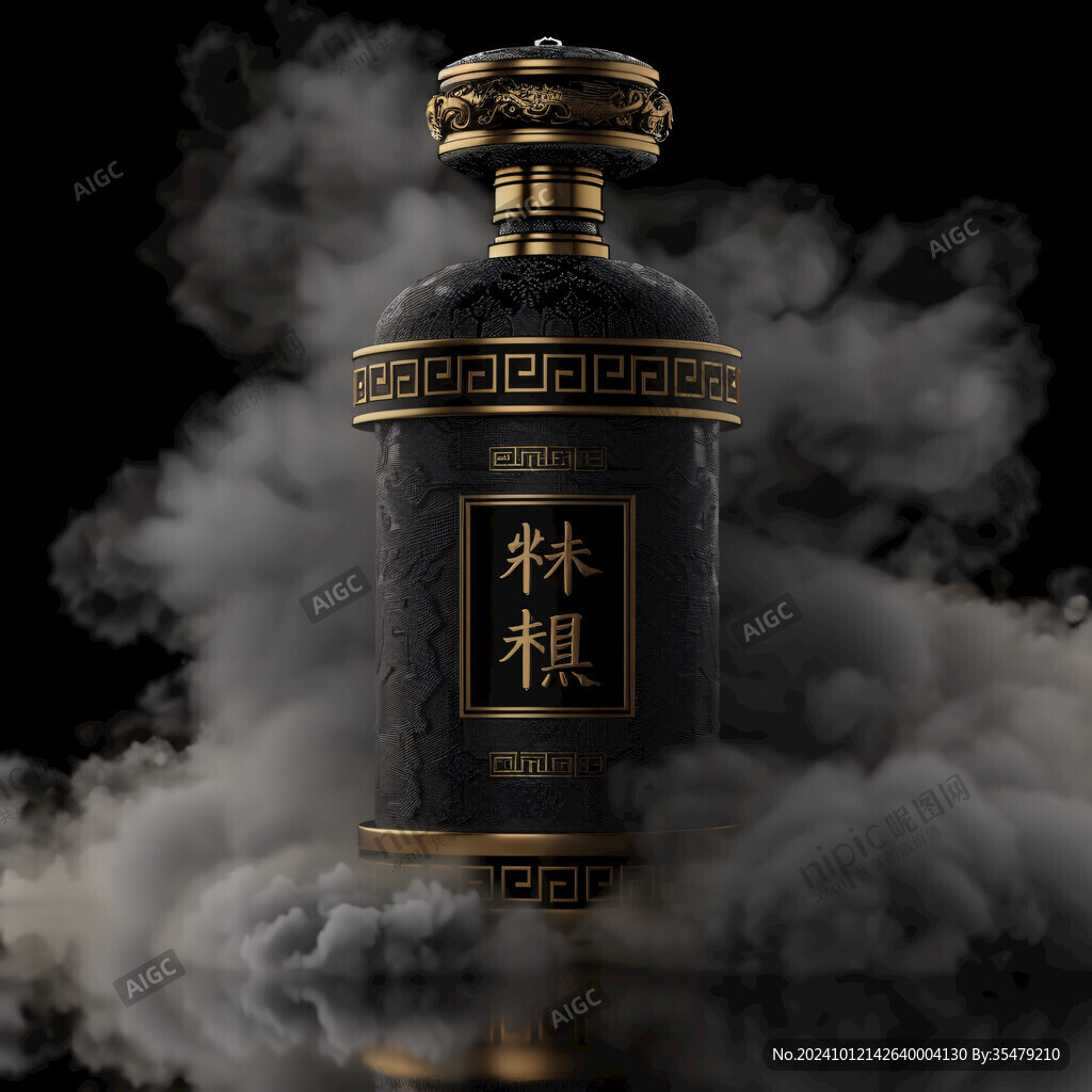 白酒包裝渲染