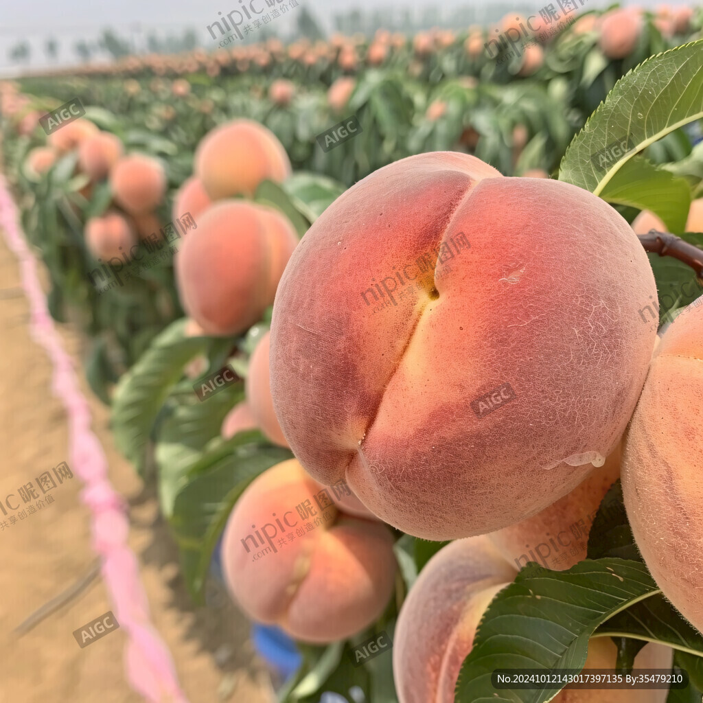 桃子桃樹紅桃