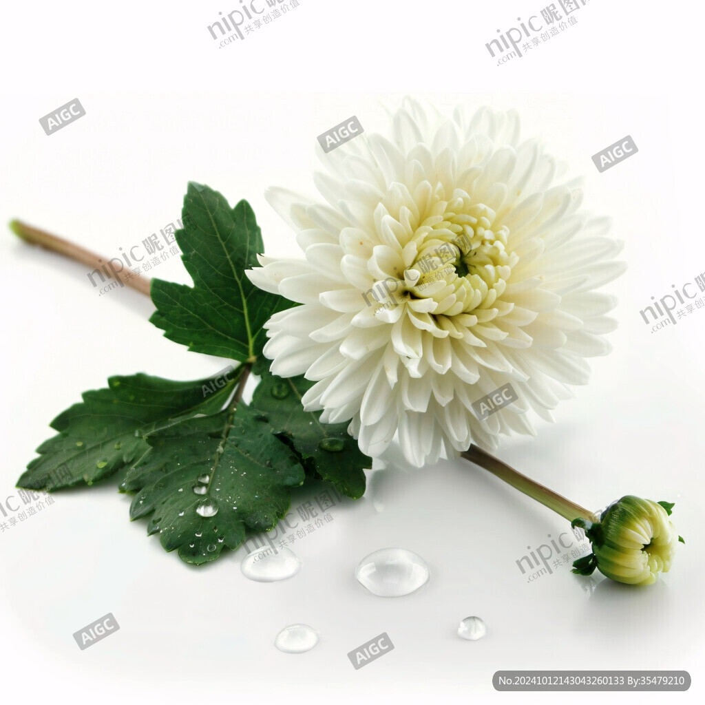 菊花設計素材唯美