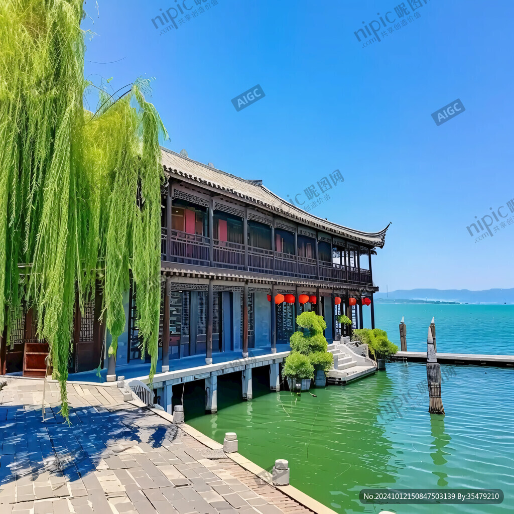 錦溪古鎮(zhèn)碧波樓