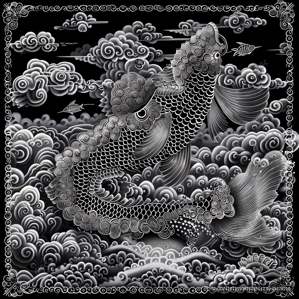 日式海浪鯉魚