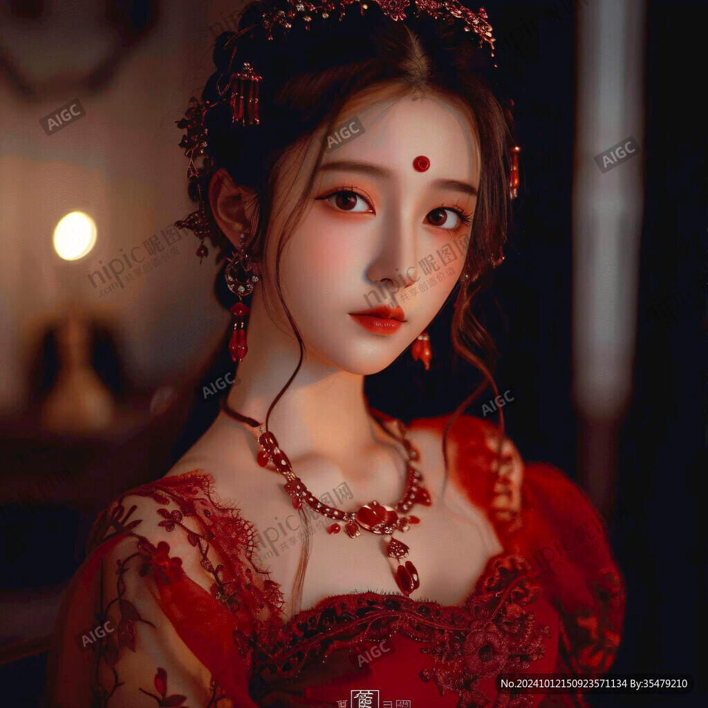 紅金唐代宮廷風(fēng)