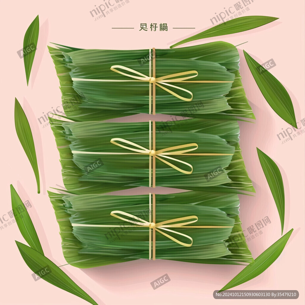 撥開的粽子端午節(jié)美食