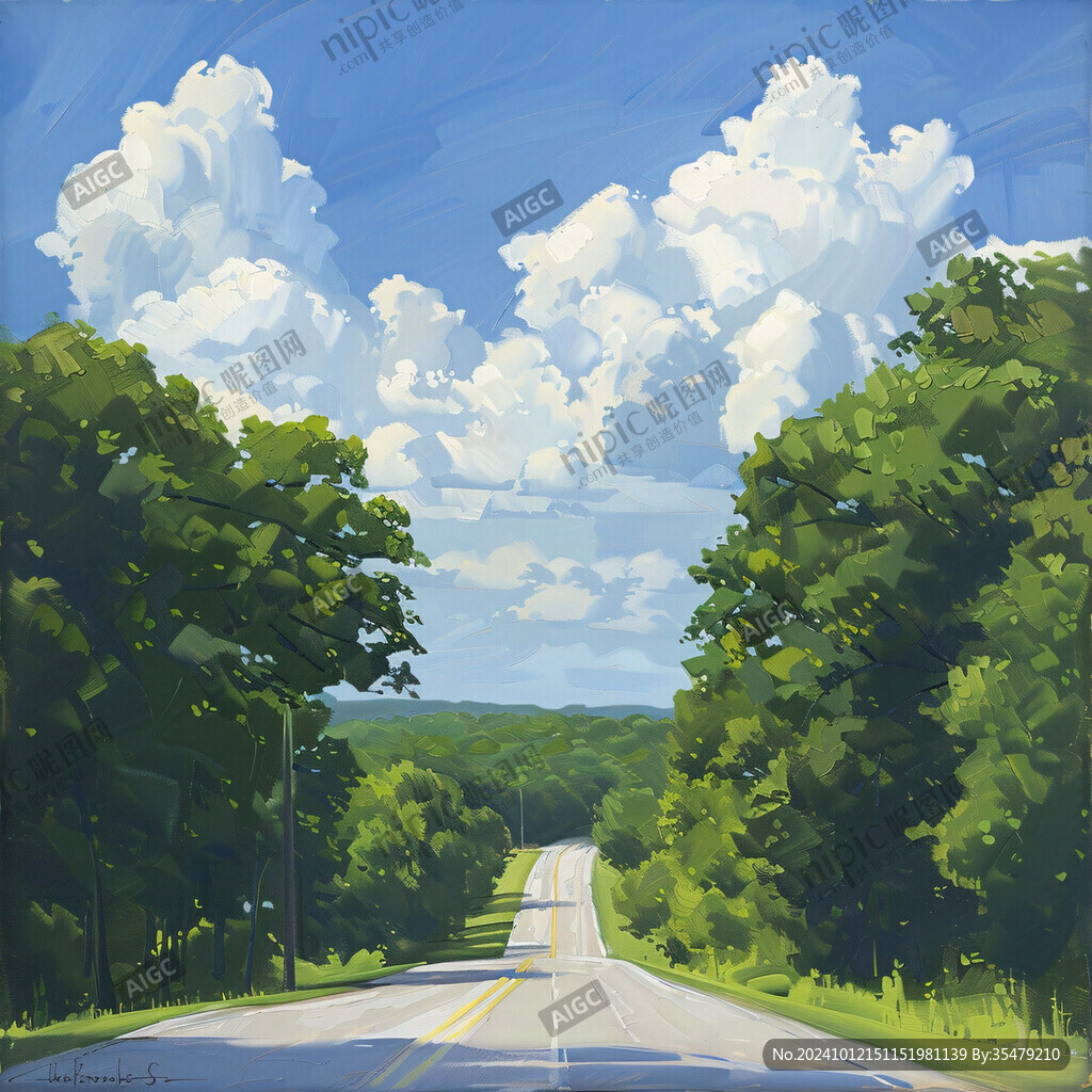 公路風景畫