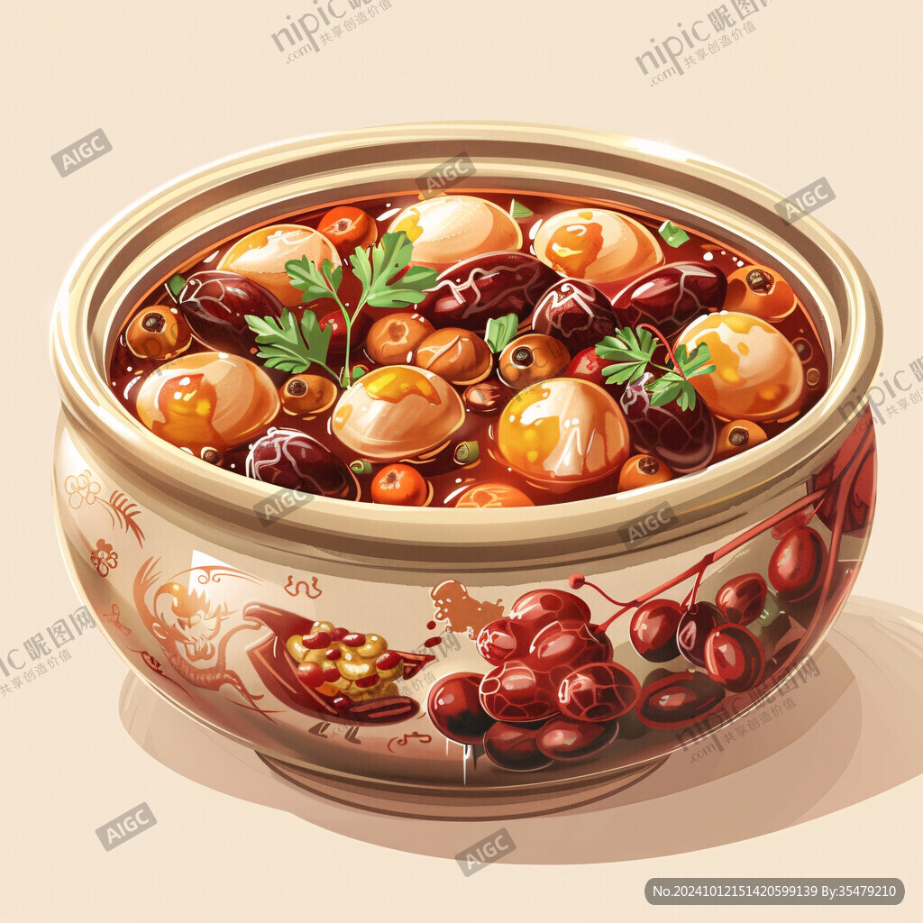瓦罐煨湯插畫