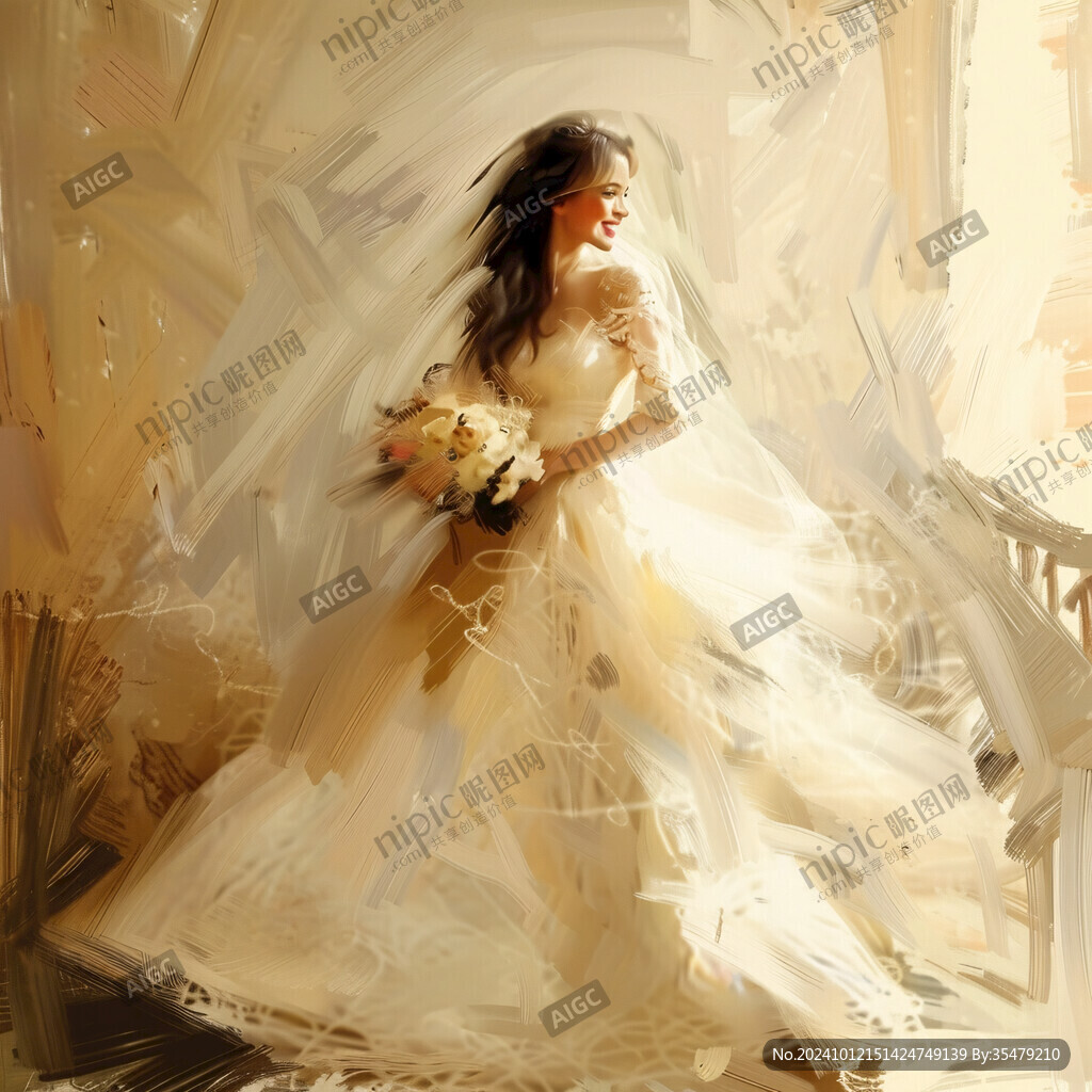 婚紗少女圖